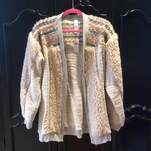 Anthropologie sherpa cardigan